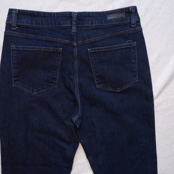 LEE Classic Fit Hi-Rise Dark Denim Straight Leg Jeans size 12 - Picture 7 of 11